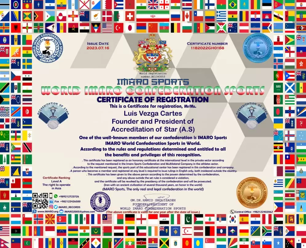 Certs Accreditation of Star (A.S)