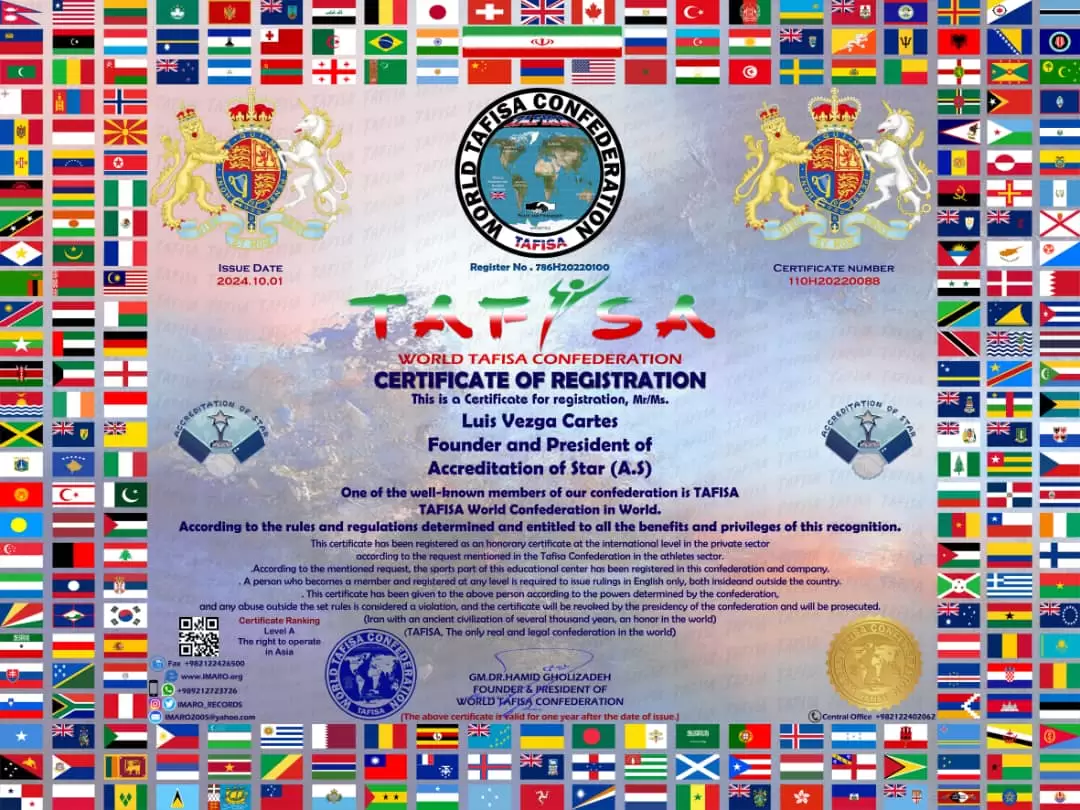 Certs Accreditation of Star (A.S)