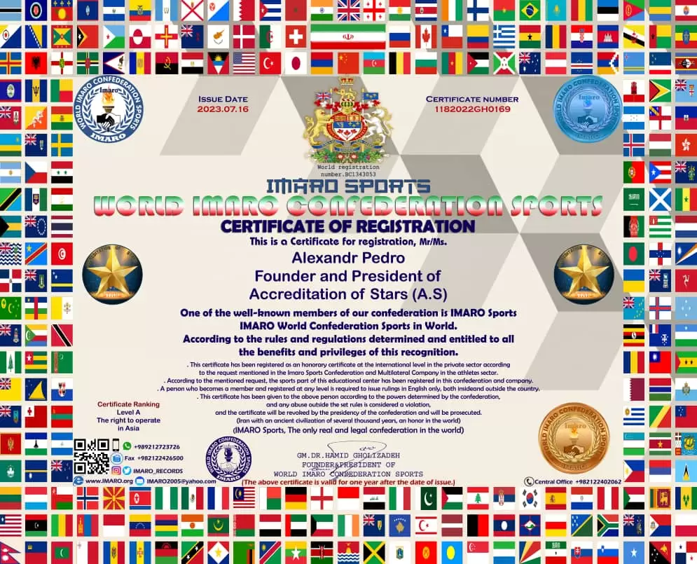 Certs of Accreditation of Stars (A.S)