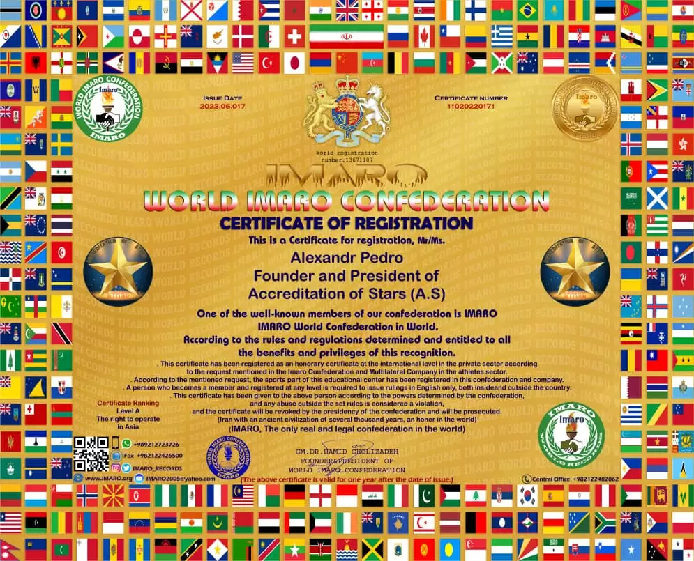 Certs of Accreditation of Stars (A.S)