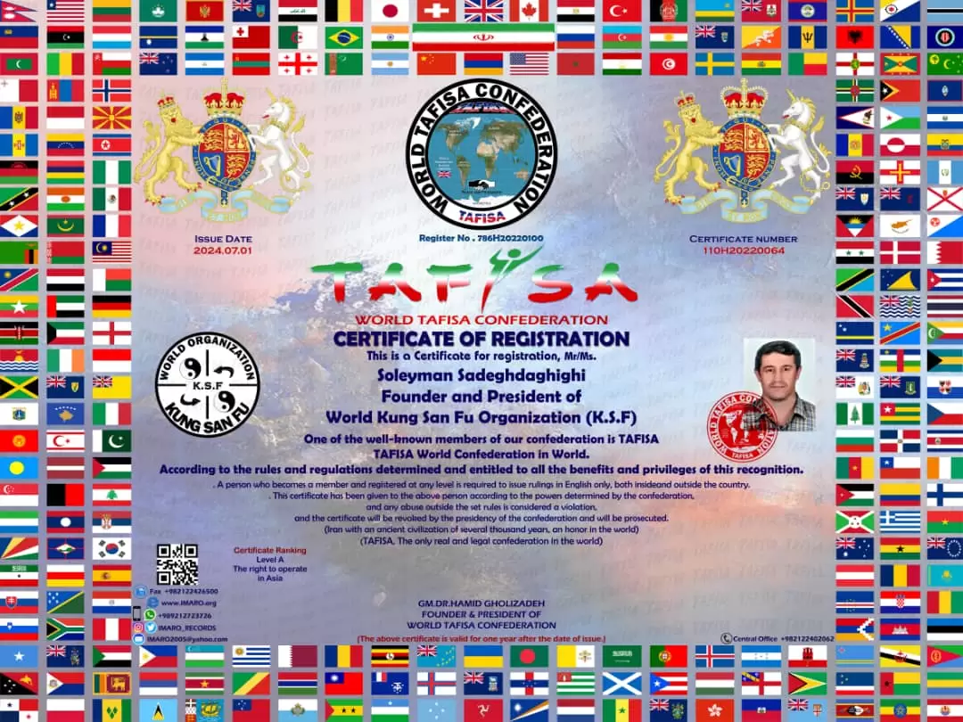 Register of World Kung San Fu Organization