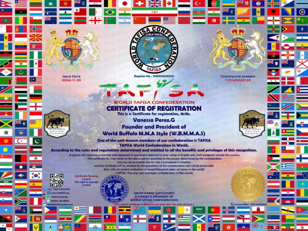 Certs of World Buffalo M.M.A Style