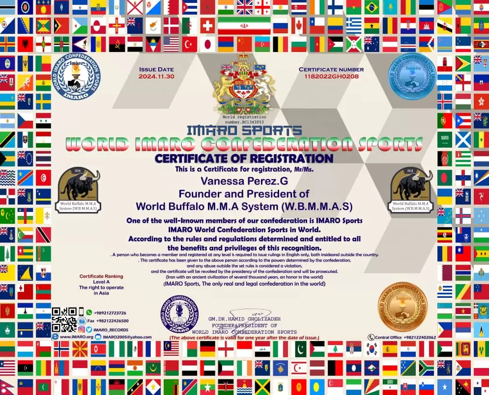 Certs of World Buffalo M.M.A Style