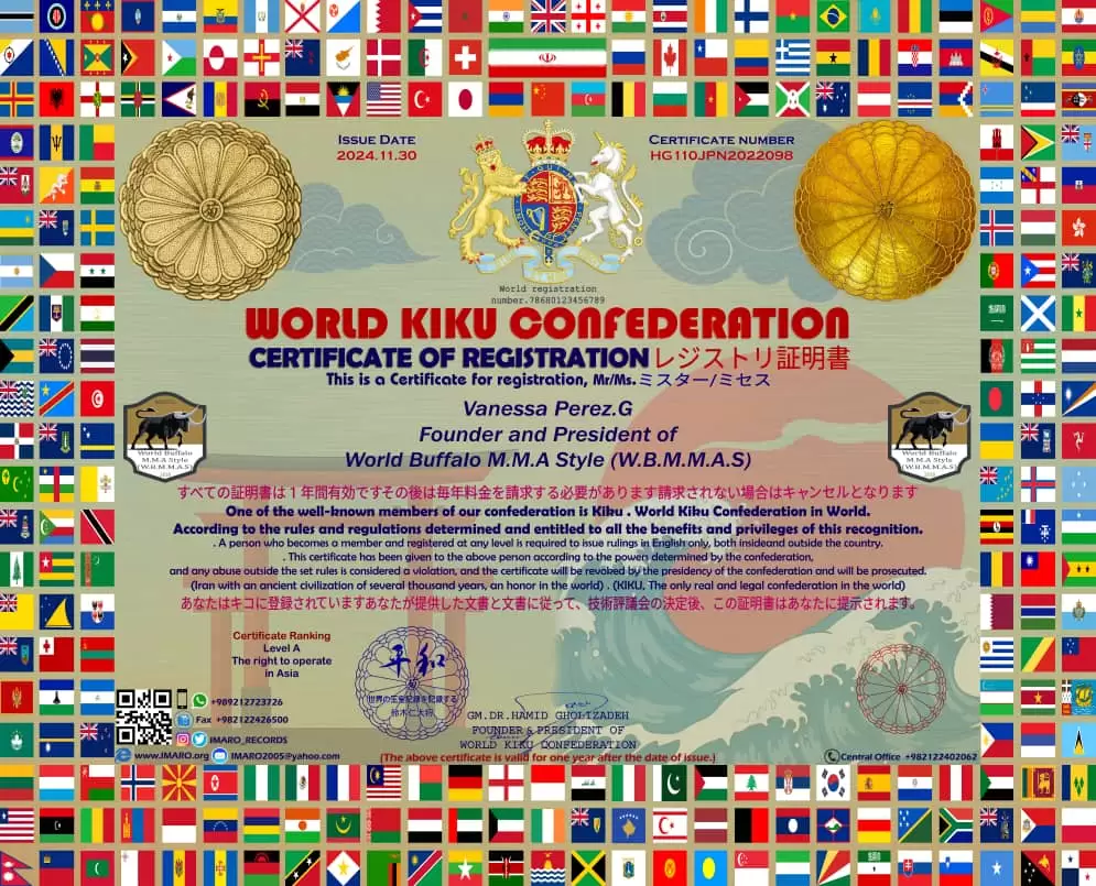Certs of World Buffalo M.M.A Style