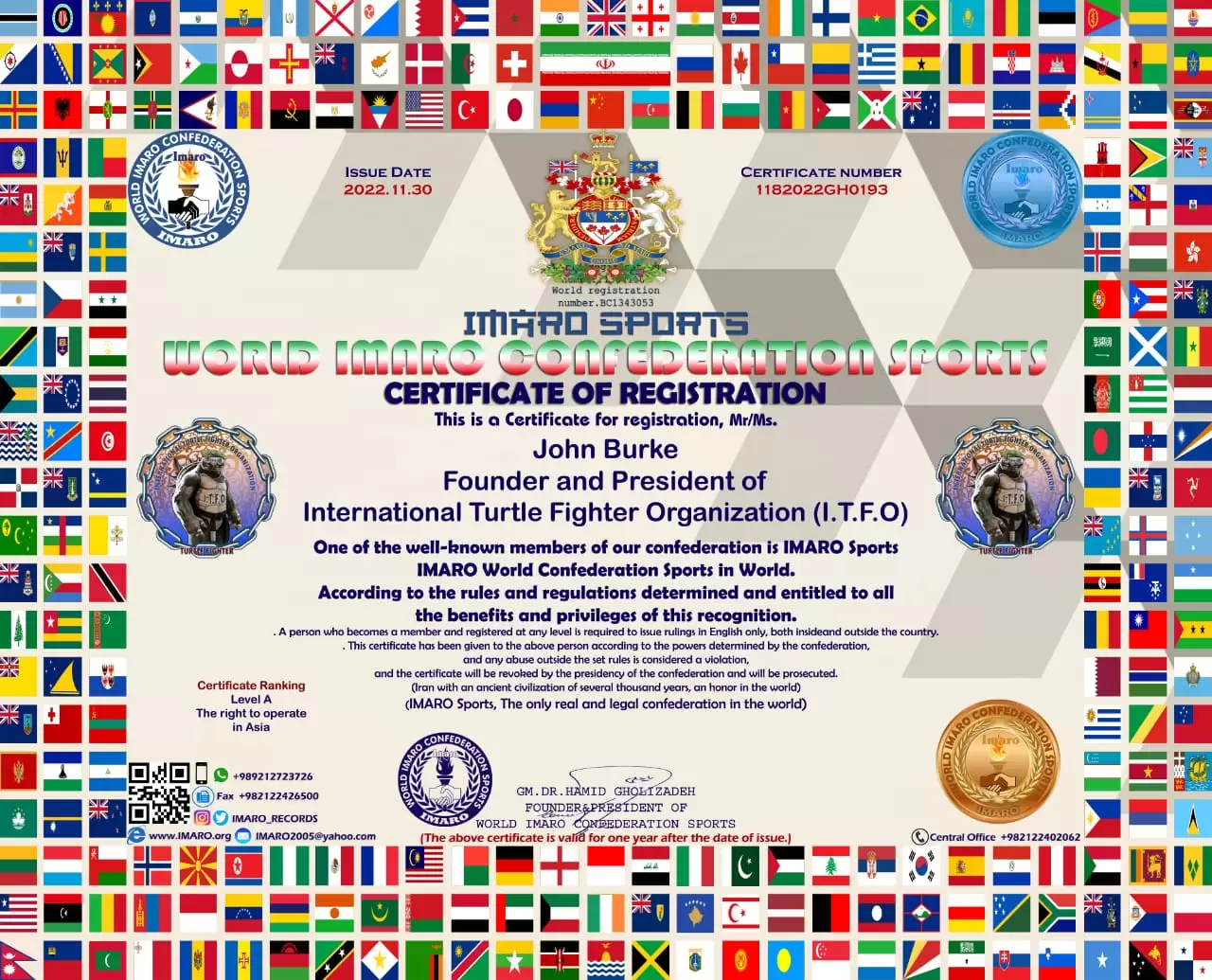 Register of International Turtle Fighter Organization