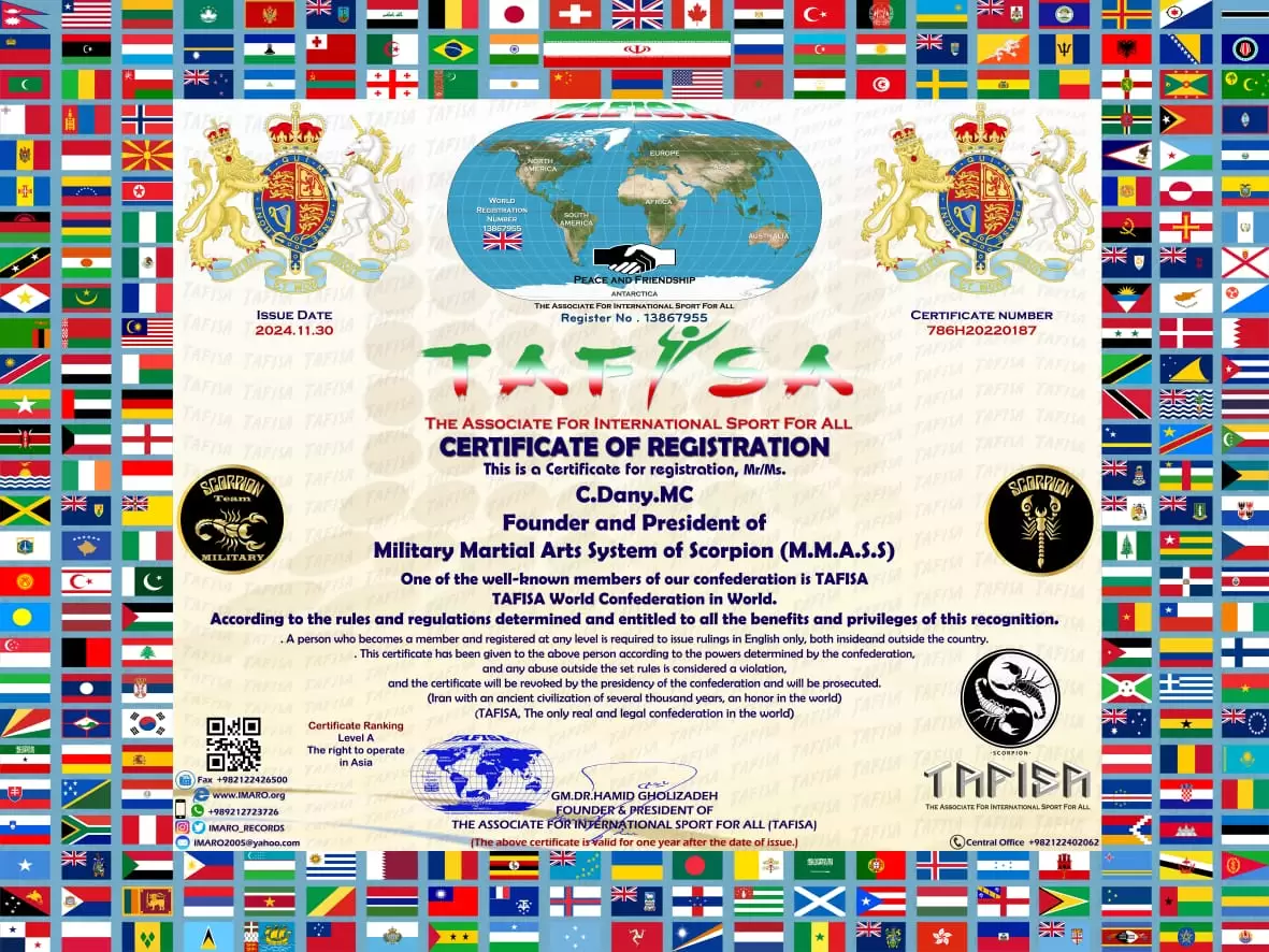 Register of Military Martial Arts System of Scorpion
