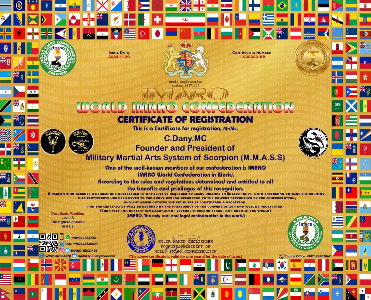 Register of Military Martial Arts System of Scorpion