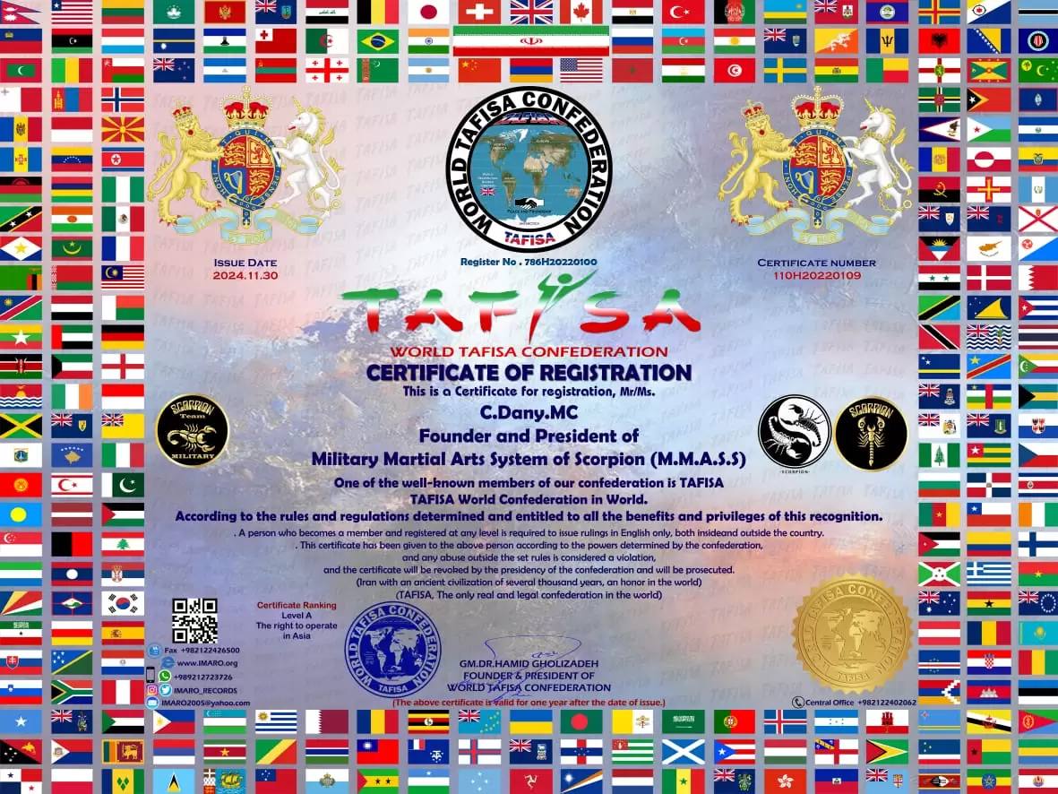 Register of Military Martial Arts System of Scorpion
