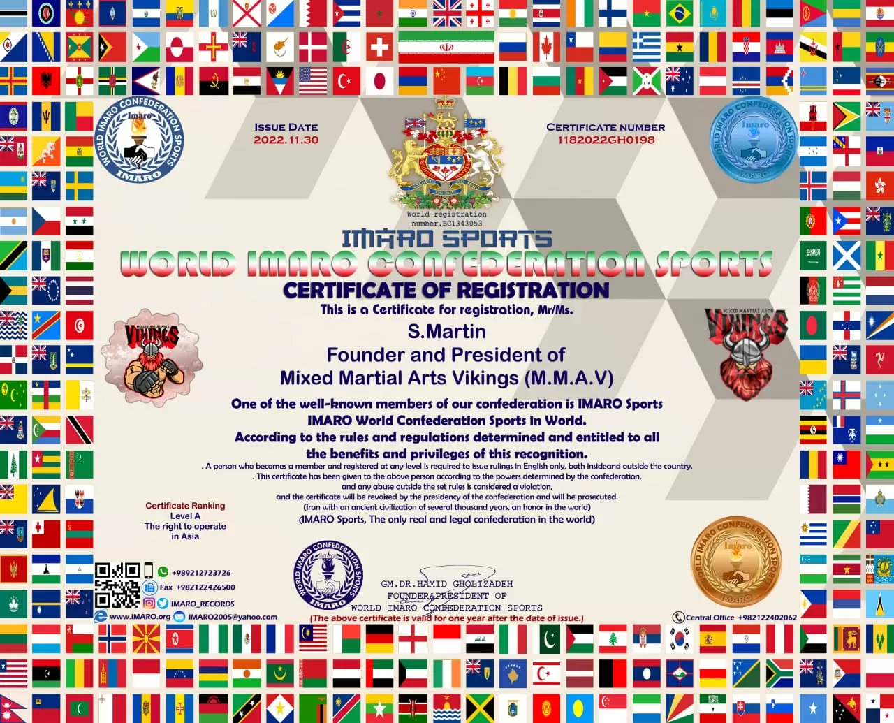 Register of Mixed Martial Arts Vikings