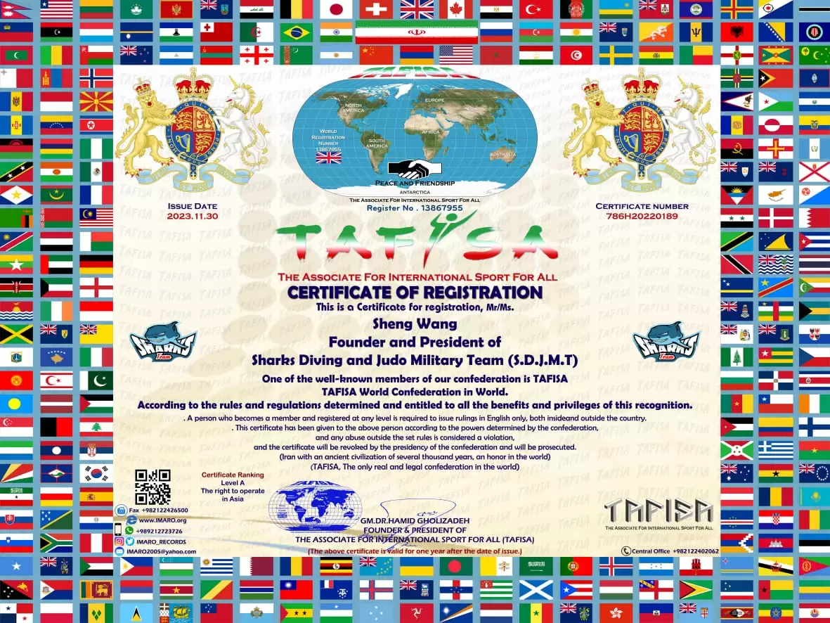 Register of Sharks Diving and Judo Military