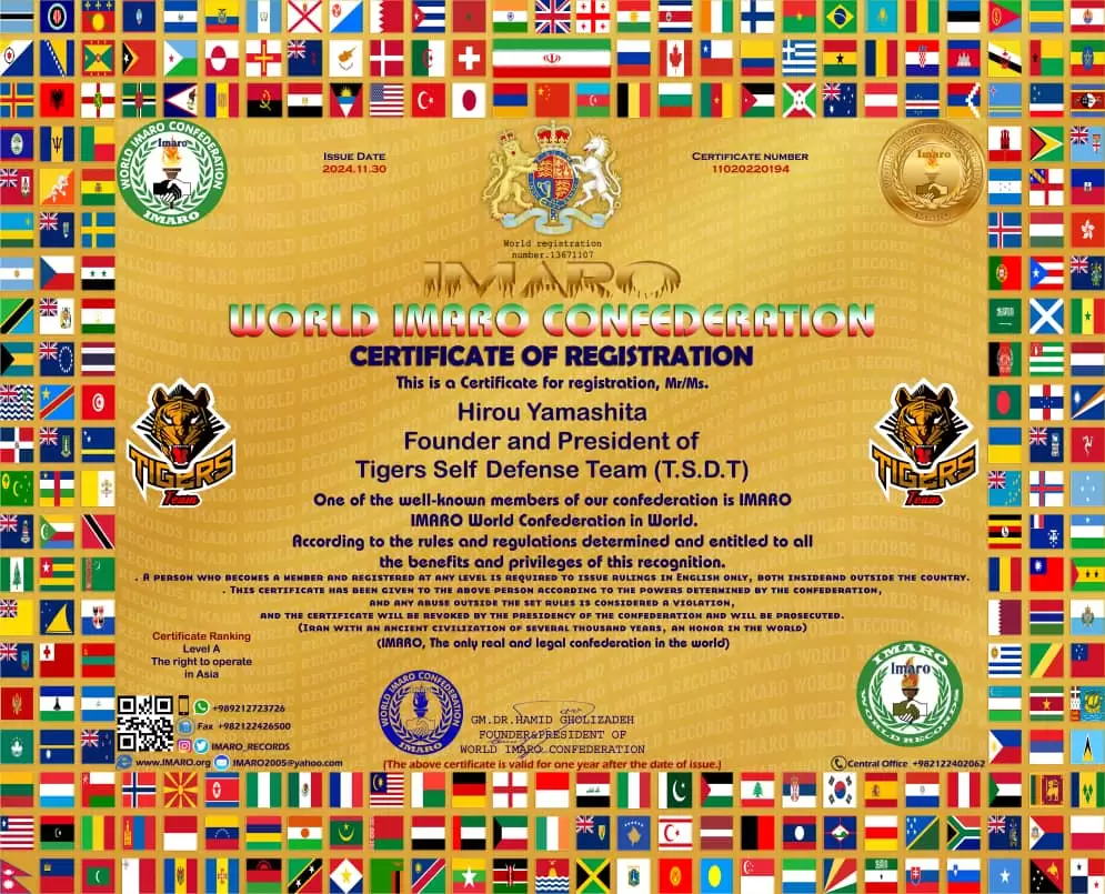 Register of Tigers Self Defense Team