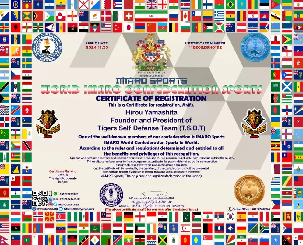 Register of Tigers Self Defense Team