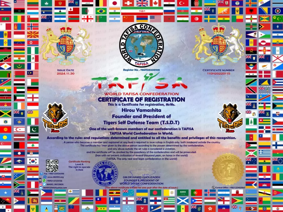 Register of Tigers Self Defense Team