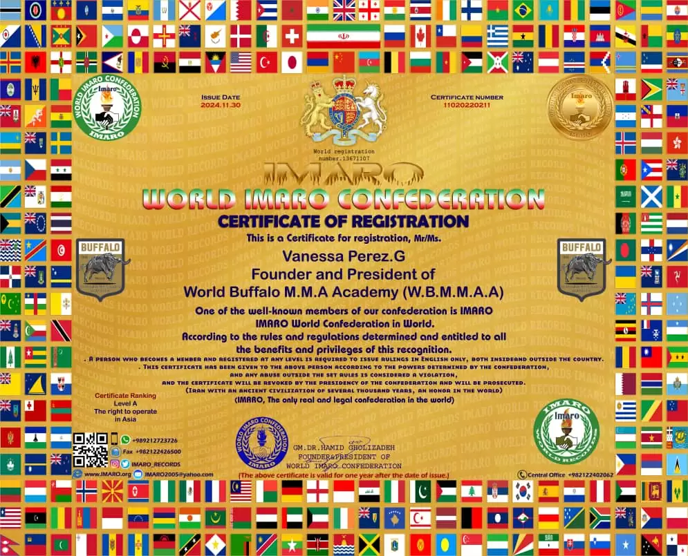 Register of World Buffalo M.M.A Academy