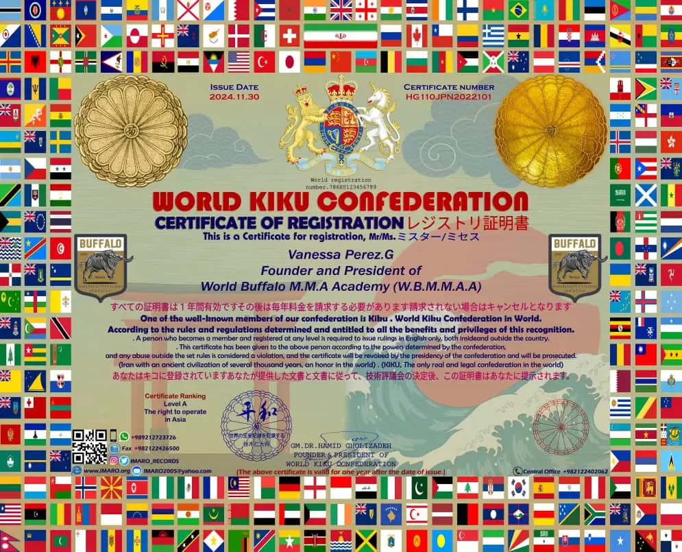 Register of World Buffalo M.M.A Academy