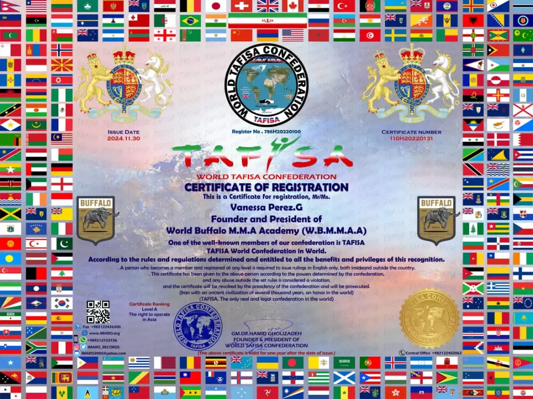 Register of World Buffalo M.M.A Academy