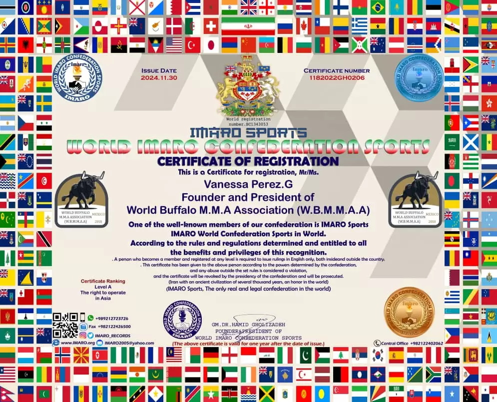 Register of World Buffalo M.M.A Association