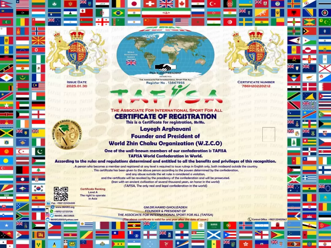 Register of World Zhin Chaku Organization